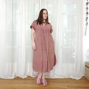 NWOT, Easel, red-rust, Tunic Dress, size S